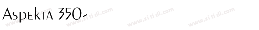 Aspekta 350字体转换